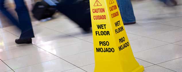 caution wet floor